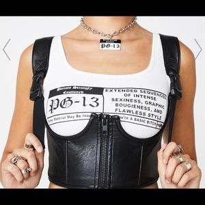 Available.  COPY - Black Faux Leather Harness